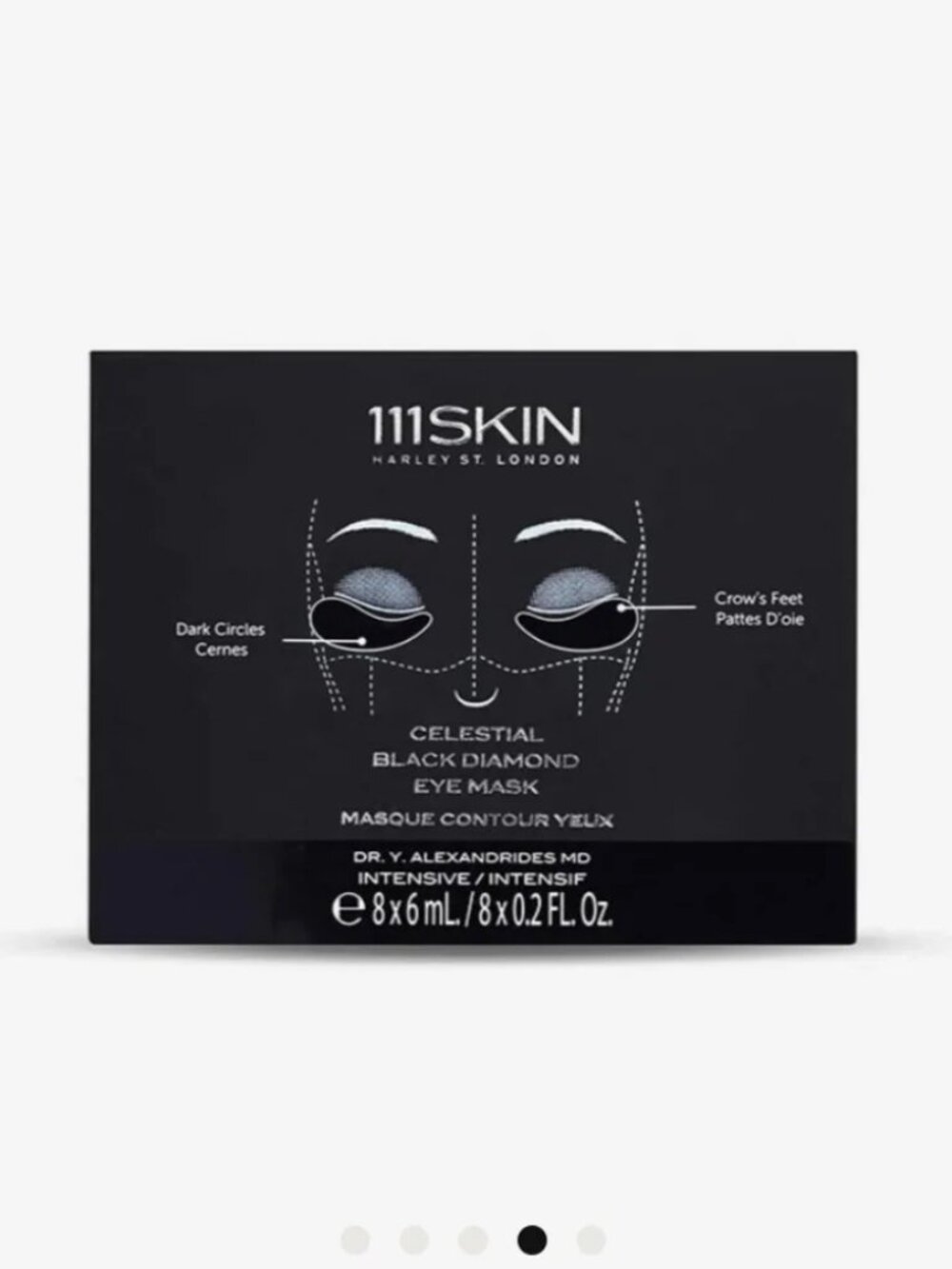 Brand new 111Skin Celestial Black Diamond Eye Mask. Sz 8 Pack